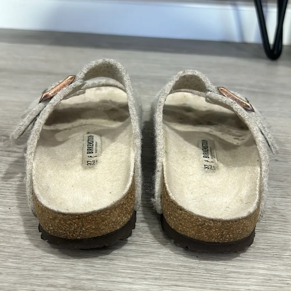 Birkenstock Arizona Rivet in felt eggnog - Image 5