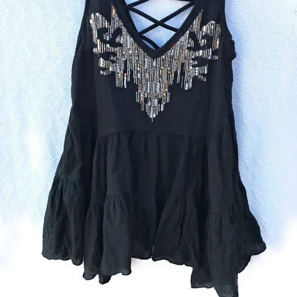 Free People Top‎ With Beading - Image 3