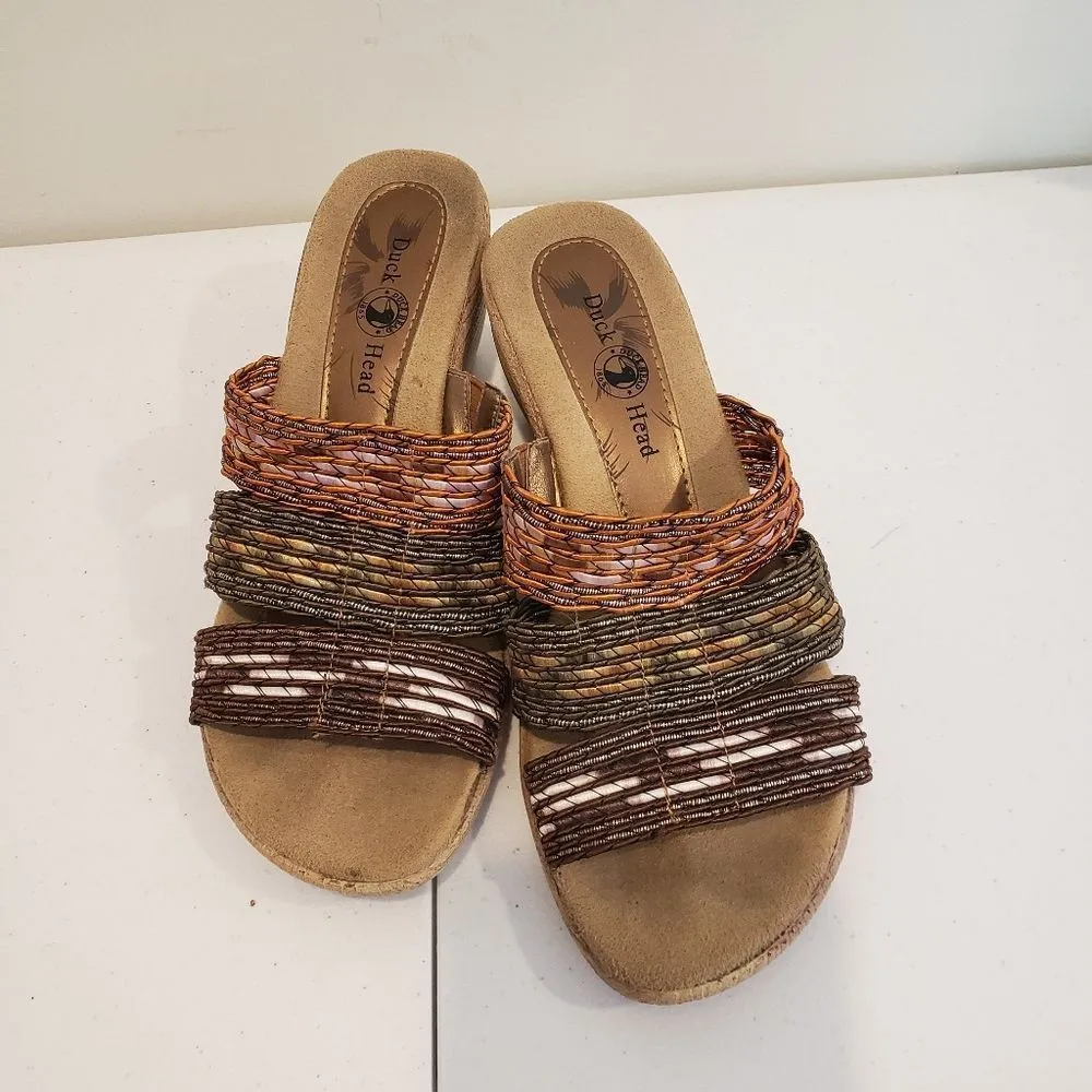 Duck Head Multi-Color Wedge Sandals - Image 2