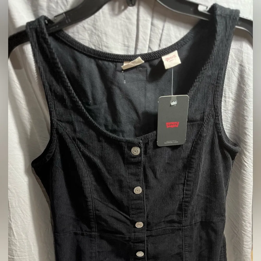 Levi's Women's Nolan Dress Caviar Size Small - Image 10