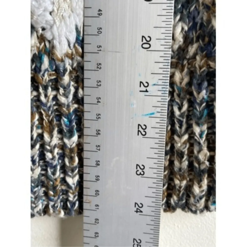 S3 80s VTG Lauren Hansen Knitted By Hand Chunky Knit Wool Blend Sweater Size M Brown Size M - Image 4