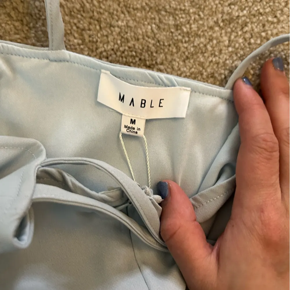 Sexy V Blue Women's Dress Size M - Image 4