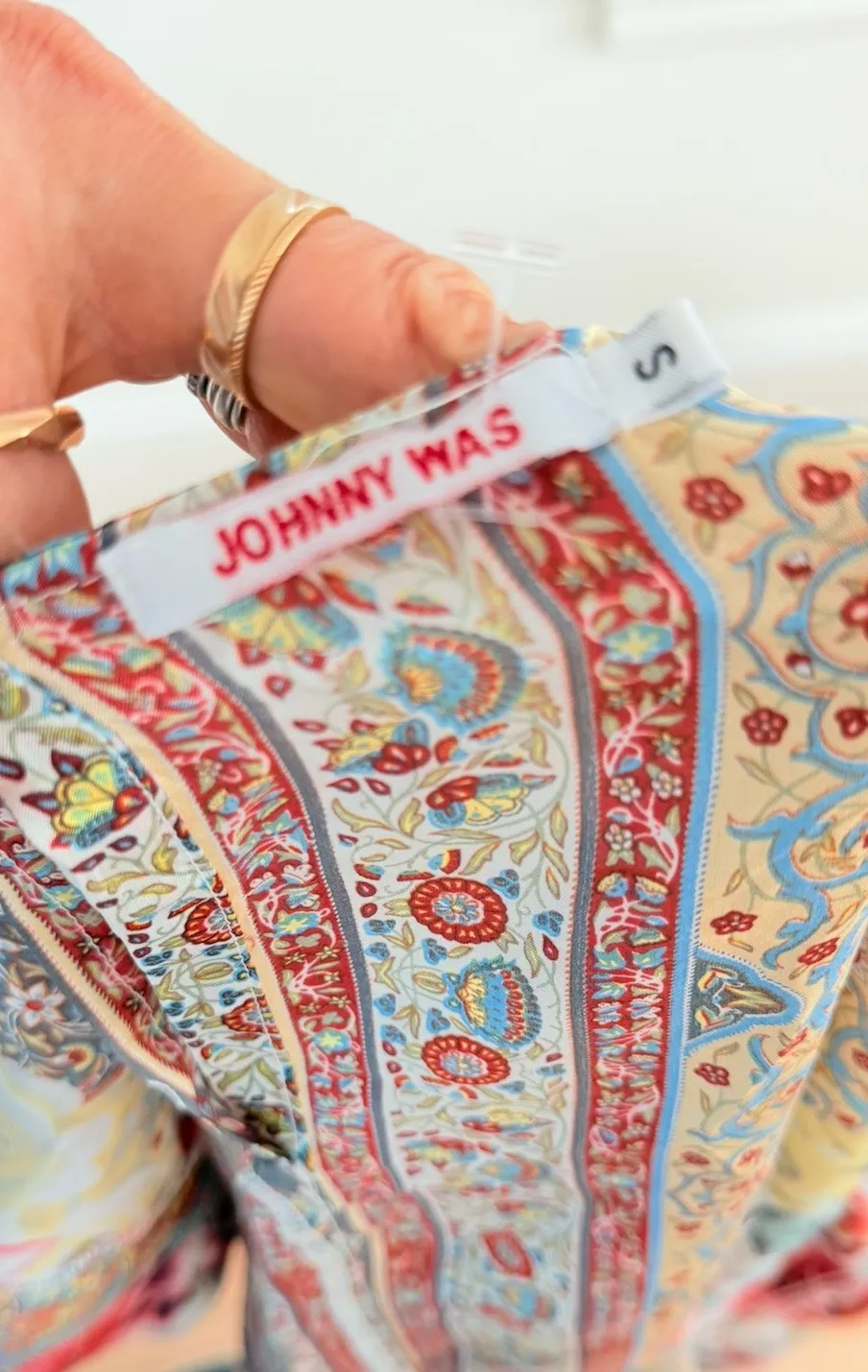 Johnny Was S Silk Floral Kimono Style Tunic Dress Caftan 3/4 Sleeve Cream - Image 13