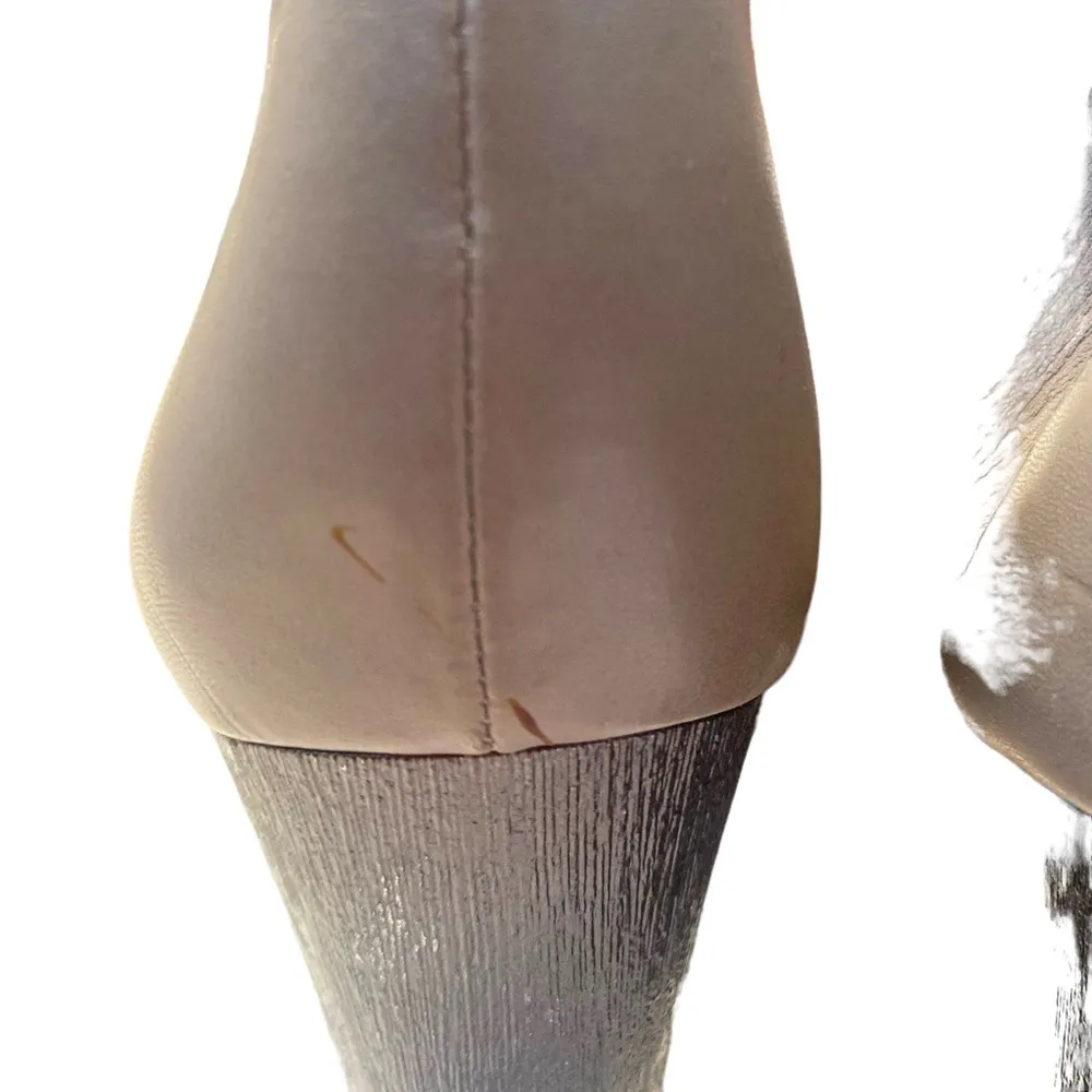 Circus By Sam Edelman Taupe Leather Heeled Booties Size 7 - Image 4