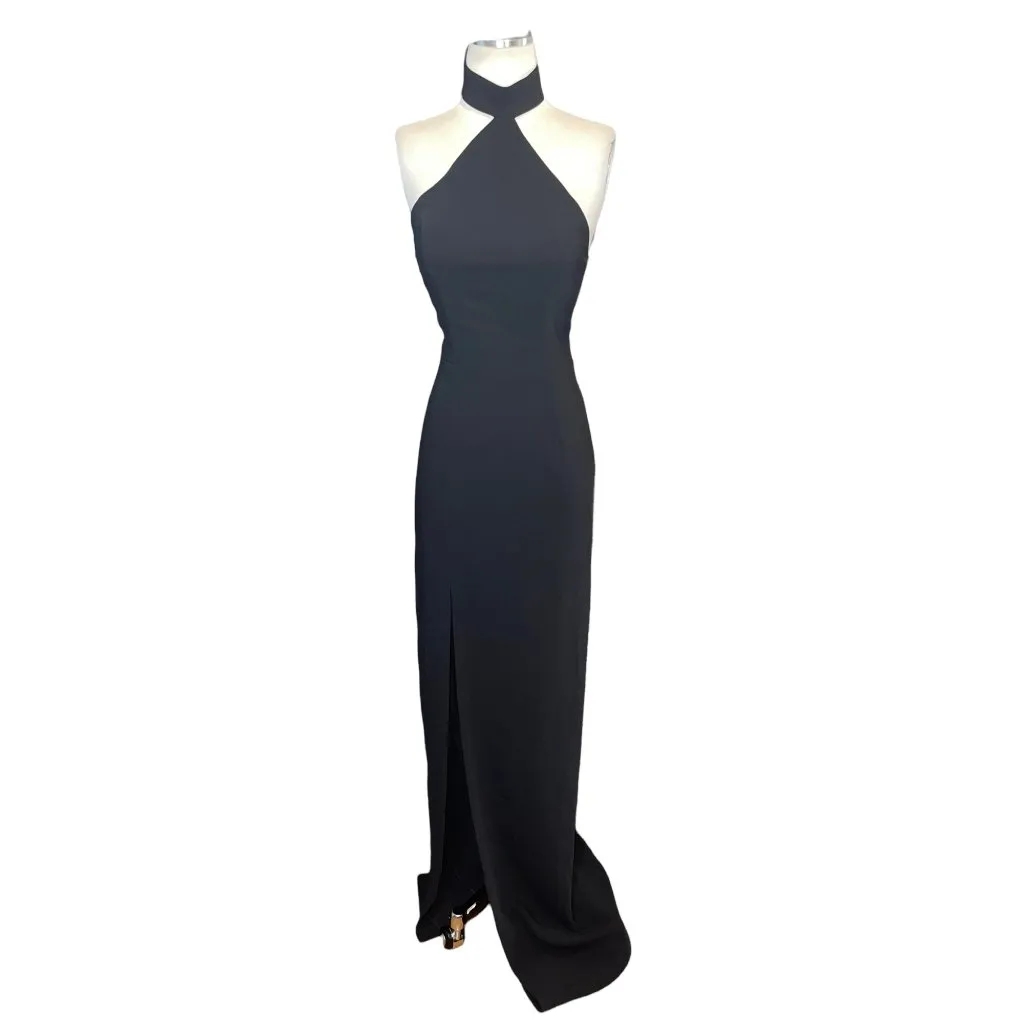 Amanda Uprichard Queen Gown in Black XSmall New Womens Long Dress - Image 4