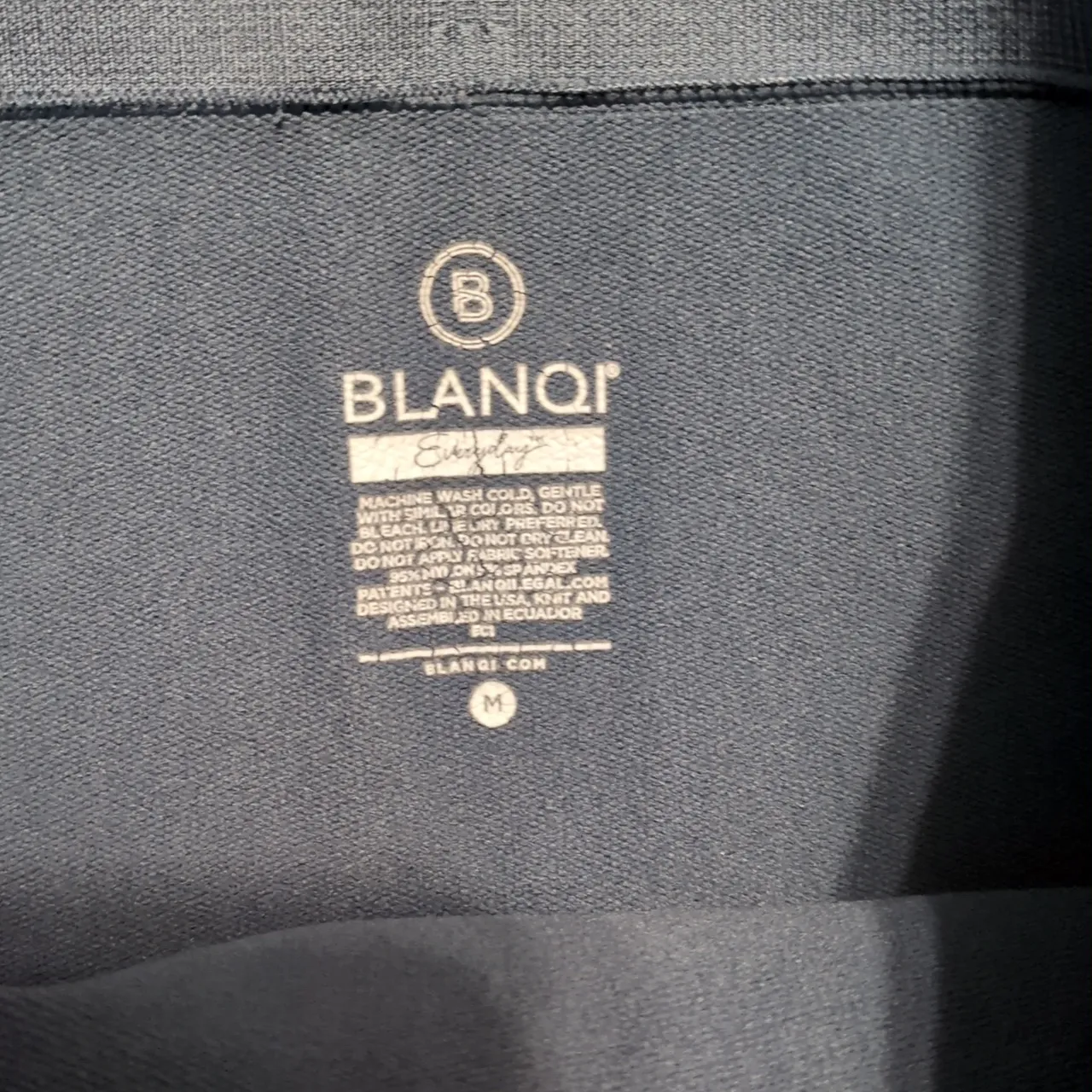 Blanqi Everyday Maternity Leggings Size Medium Blue - Image 4