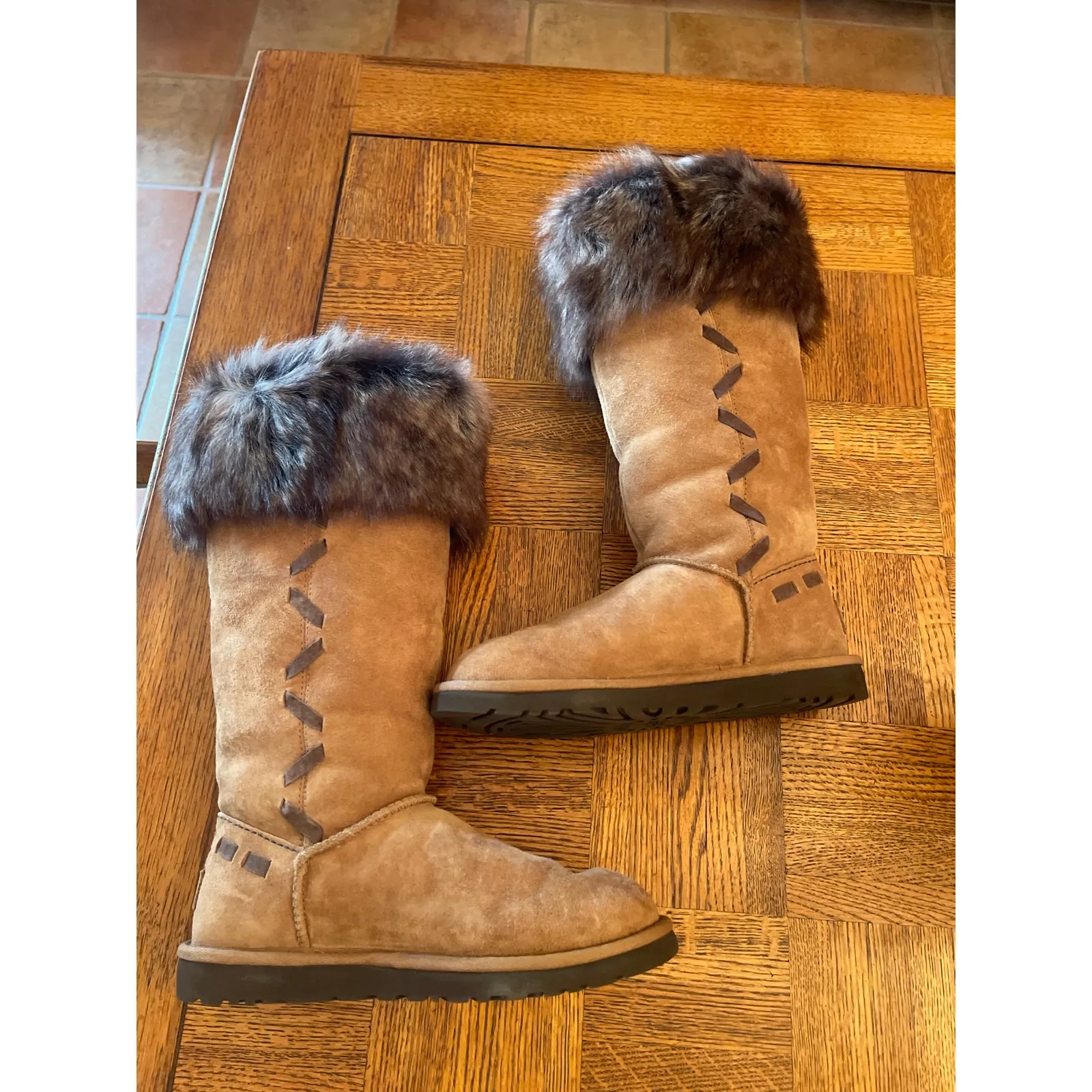 UGG Australia Rosana tall boot in Chestnut - size 6 - Image 6