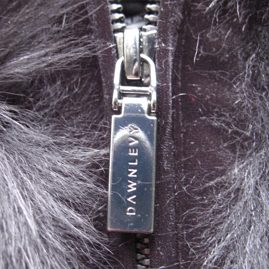 Dawn Levy NWT   Hooded Shearling Panel Coat - Image 8