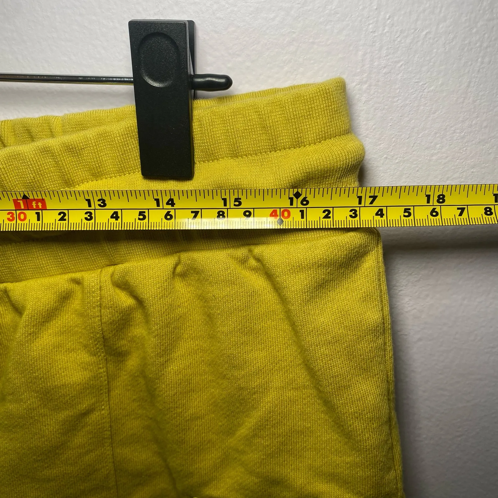 Daily Practice Anthropologie Lime Green Cropped Top Sweat Set Women's size Large - Image 12