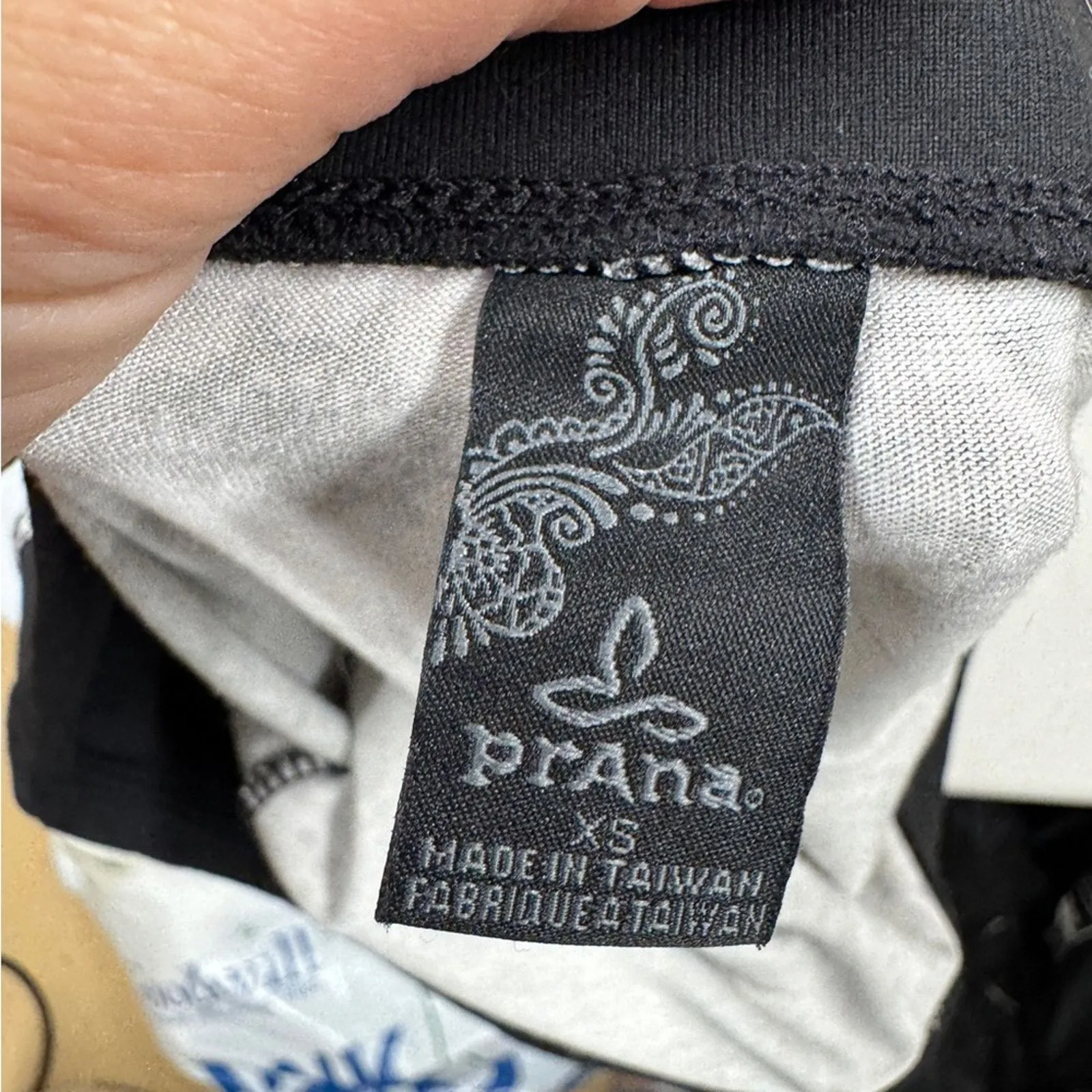 Prana Black Tan Paisley A Line Mini Skirt Womens XS Athletic Casual Gorpcore - Image 7