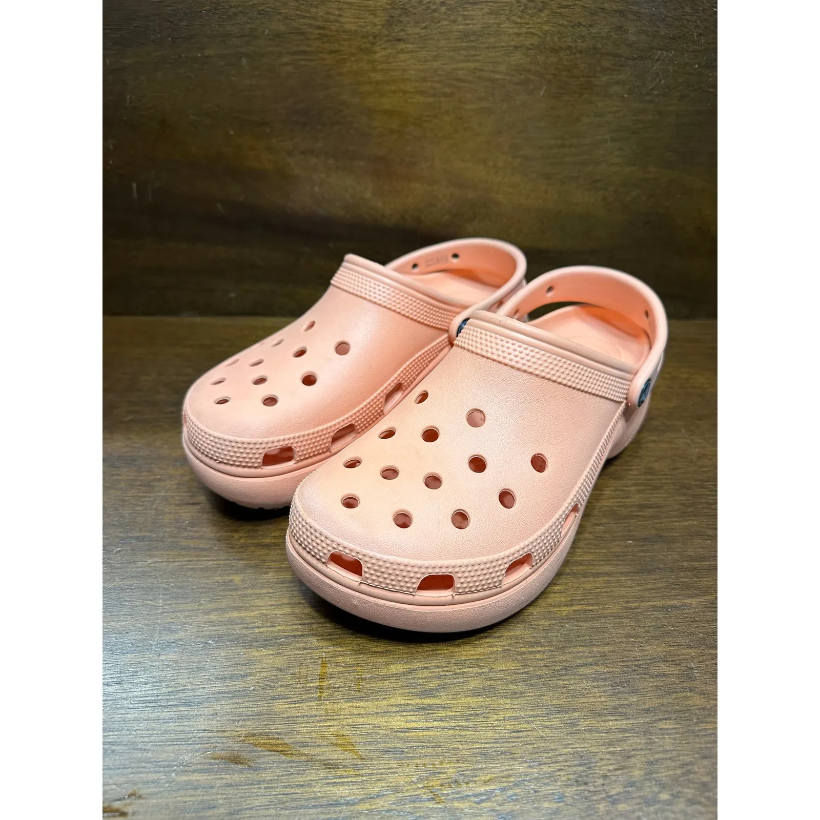 Crocs Classic Platform Clog Women 10 Comfy Lounge Retro Grunge Preppy Comfort - Image 4