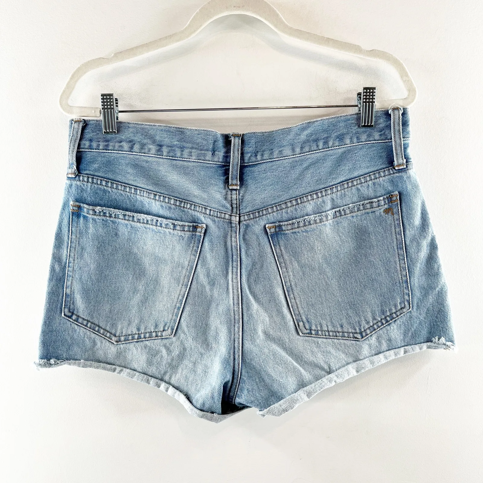 Madewell Relaxed Denim Shorts in Homecrest Wash Ripped Edition Blue 28 - Image 6