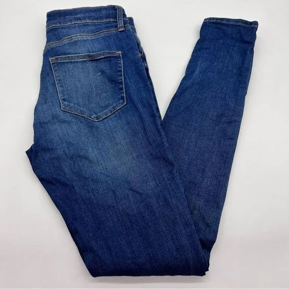 TopShop Women's Moto Leigh Skinny Leg Mid Rise Dark Wash Size W26 to Fit L32 - Image 2