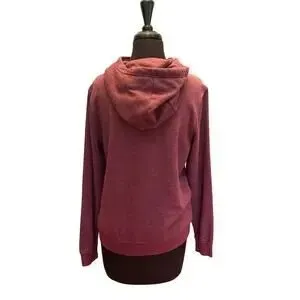 Nike Funnel-Neck Hoodie Burgundy Heathered Wine Women’s M - Image 2