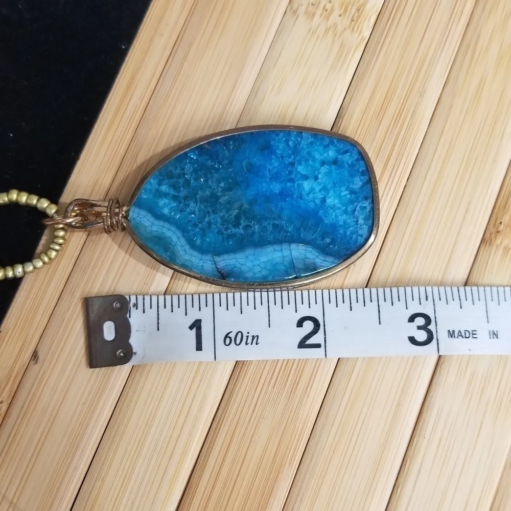 Seed bead Pendant Red - Image 8