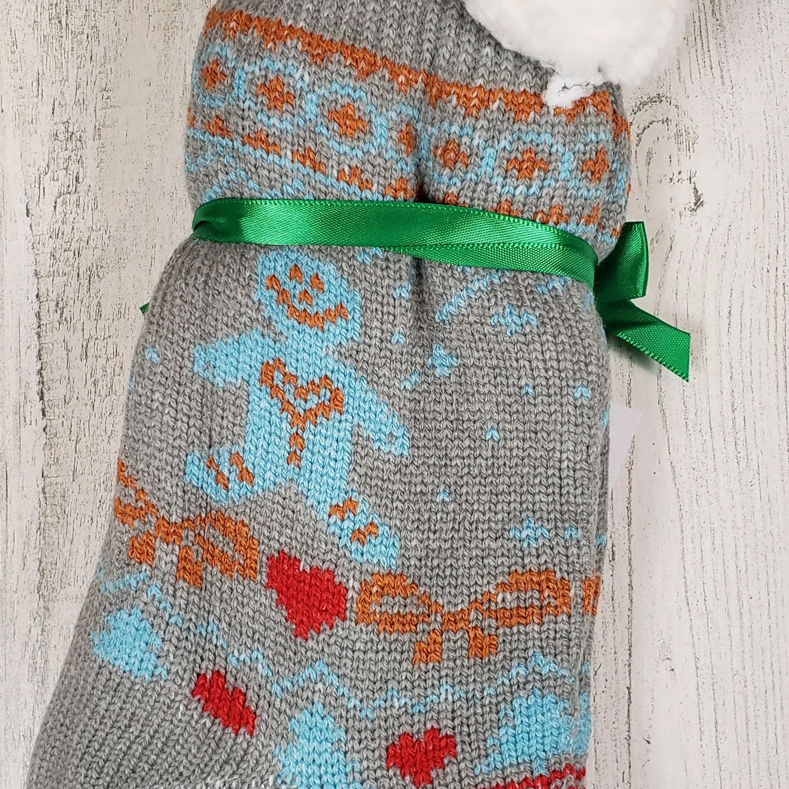 NWT Mari Clare Sherpa Lined Knit Winter Holiday Design No - Image 7