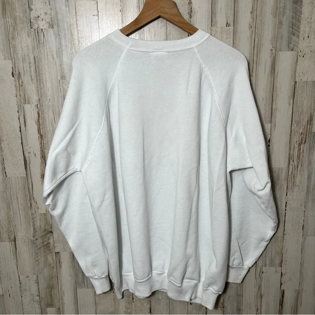 Vintage‎ 90s Grandma Cottage Christmas Santa Claus Crewneck Sweater Womens XXL - Image 5