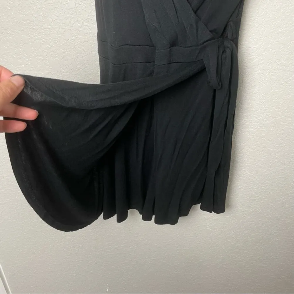 ONE CLOTHING Black Stretchy Jersey Wrap Romper Size L - Image 4