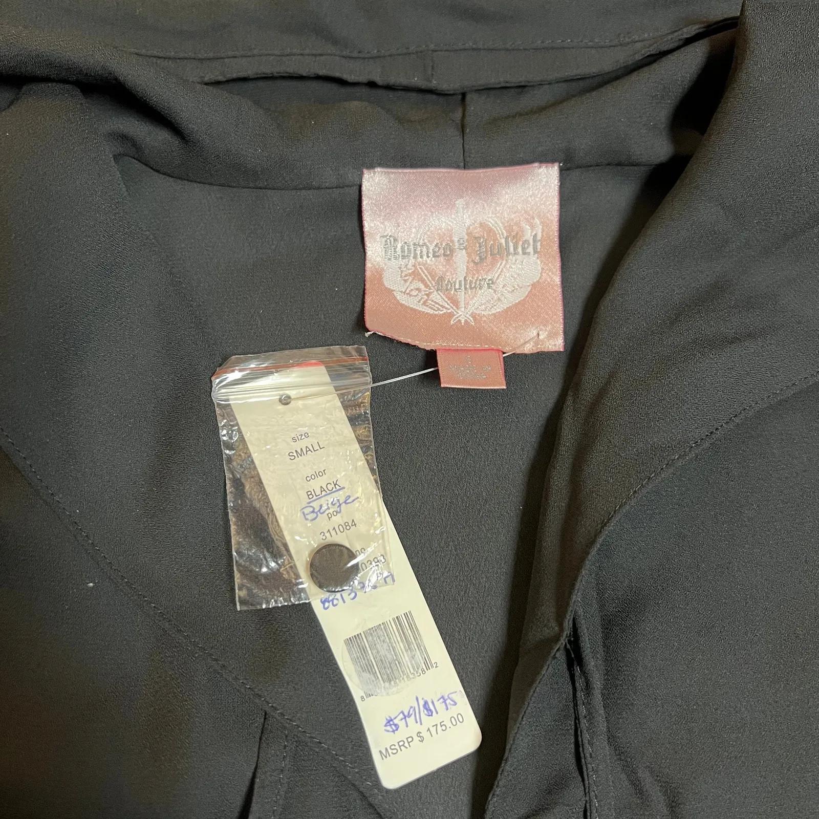 NEW Romeo & Juliet Couture Lightweight Oversized Full Zip Hood Jacket Size S - Image 4