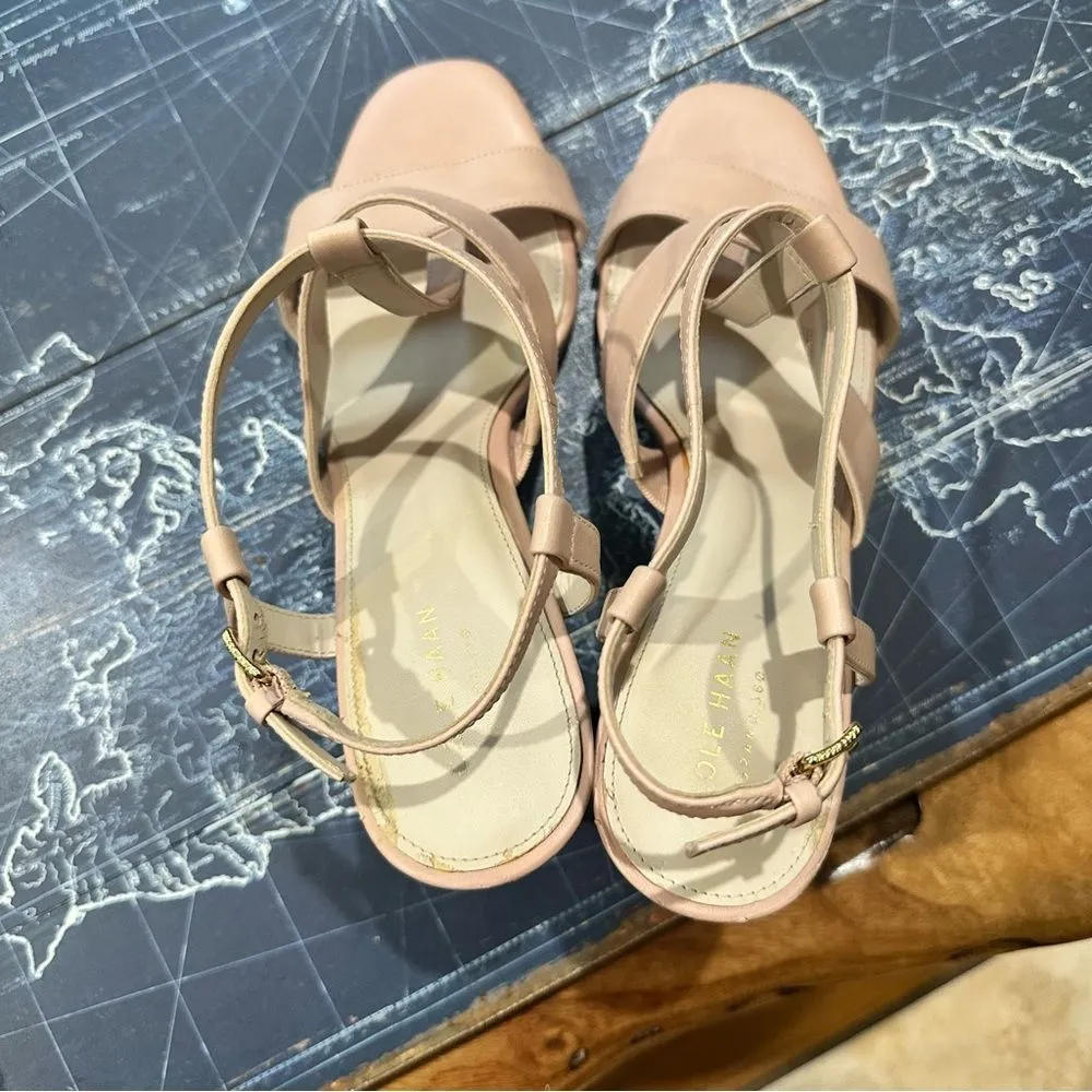 Cole Haan Grand 360 Block Heel Sandals – Nude – Size 9B (US Women’s) - Image 5