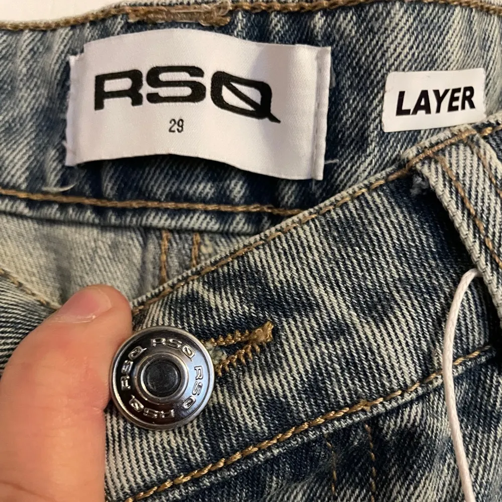 NWOT RSQ Women's Wide-Leg Jeans Medium Wash 29 Adjustable Waist Streetwear - Image 6