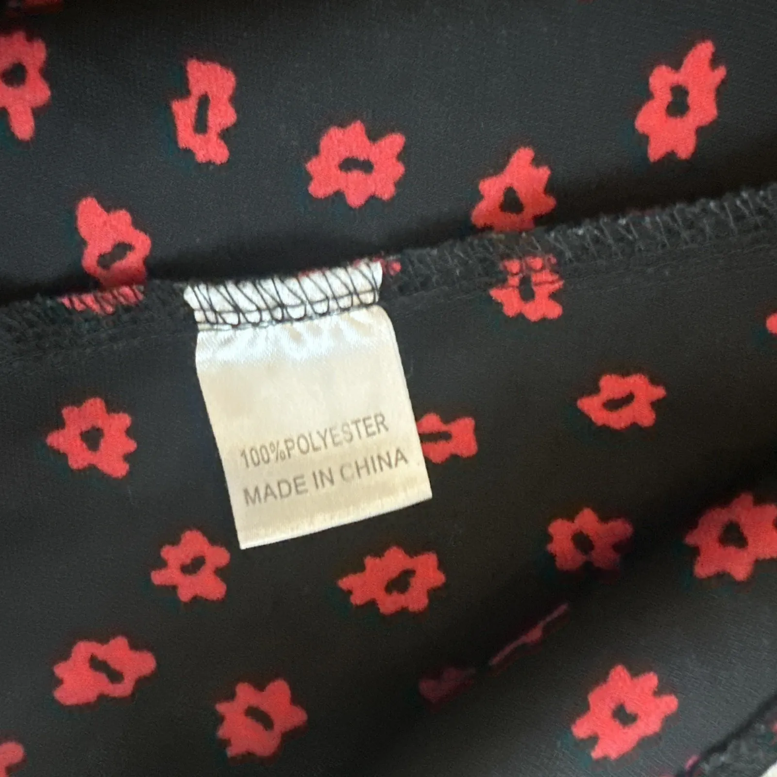 Princess Polly Women's Black Red Floral Midi Skirt Boho Y2K Vintage Size‎ 4 - Image 4