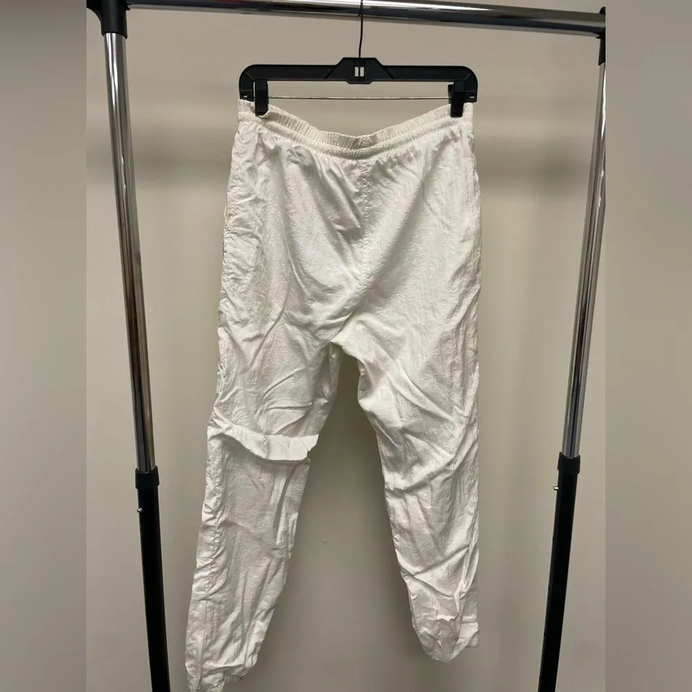 VTG Diadora Track Jogger Pants White Casual Athletic Streetwear Athleisure SZ S - Image 5