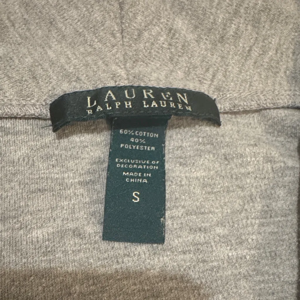 Ralph Lauren Gray Long Sleeve Polo - Image 3