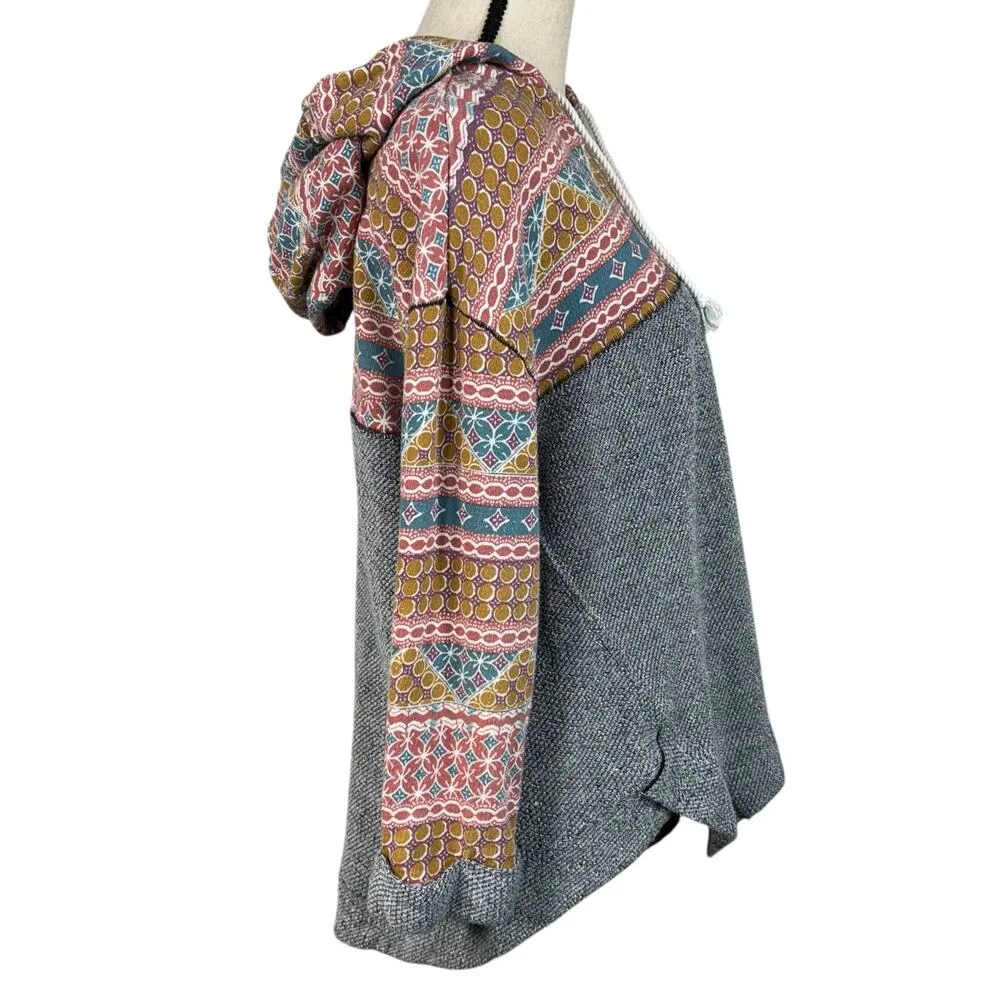 Anthropologie Saturday Sunday Medium Lesia Sweatshirt Hoodie Pullover 3/4 Sleeve - Image 5