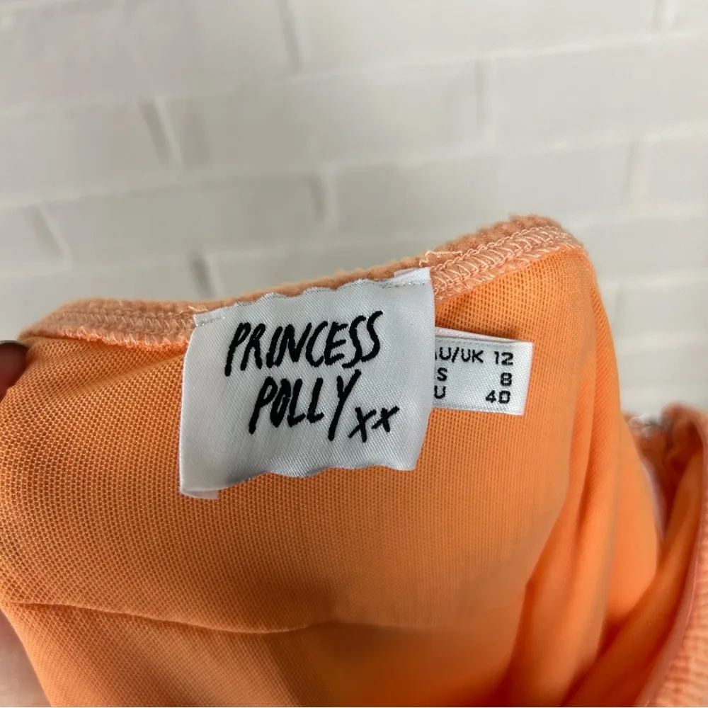 Princess Polly Oscar Midi Dress in Orange Size 8 - Image 5