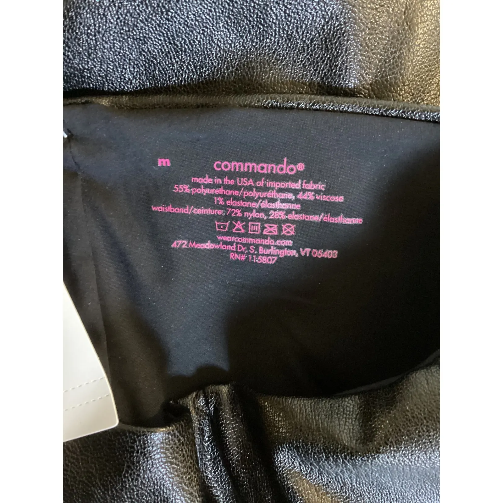 Commando Faux Leather Flare Pants Black Size M - Image 5