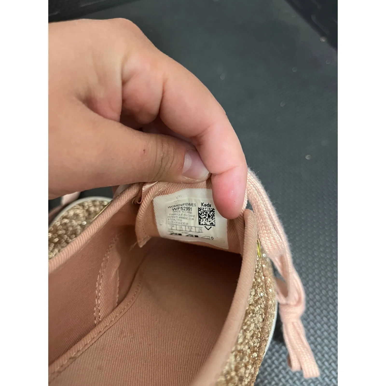 KEDS x KATE SPADE TRIPLE KICK GLITTER ROSE GOLD SNEAKERS US SIZE 6 Sparkle Shoes - Image 8