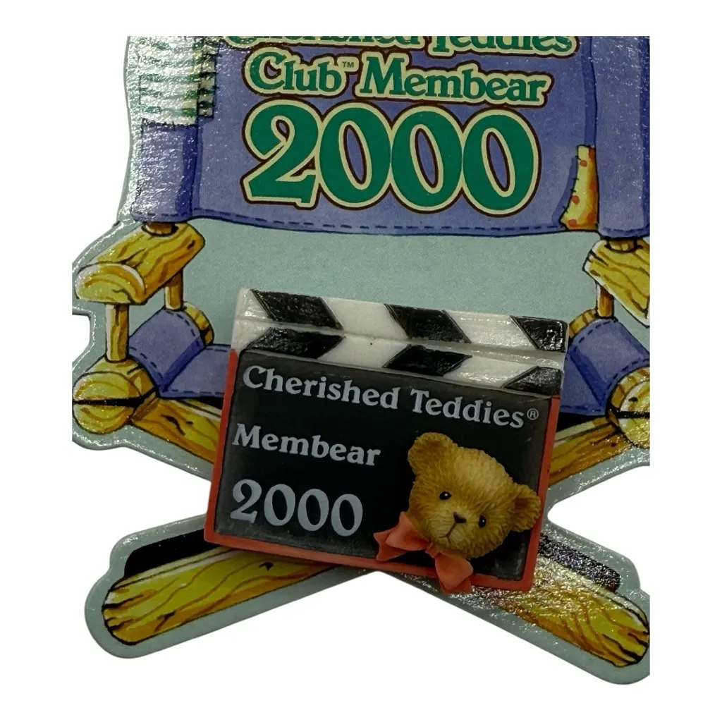 2000 Enesco Cherished Teddies Club Membear Pin – Director’s Chair Design - Image 2