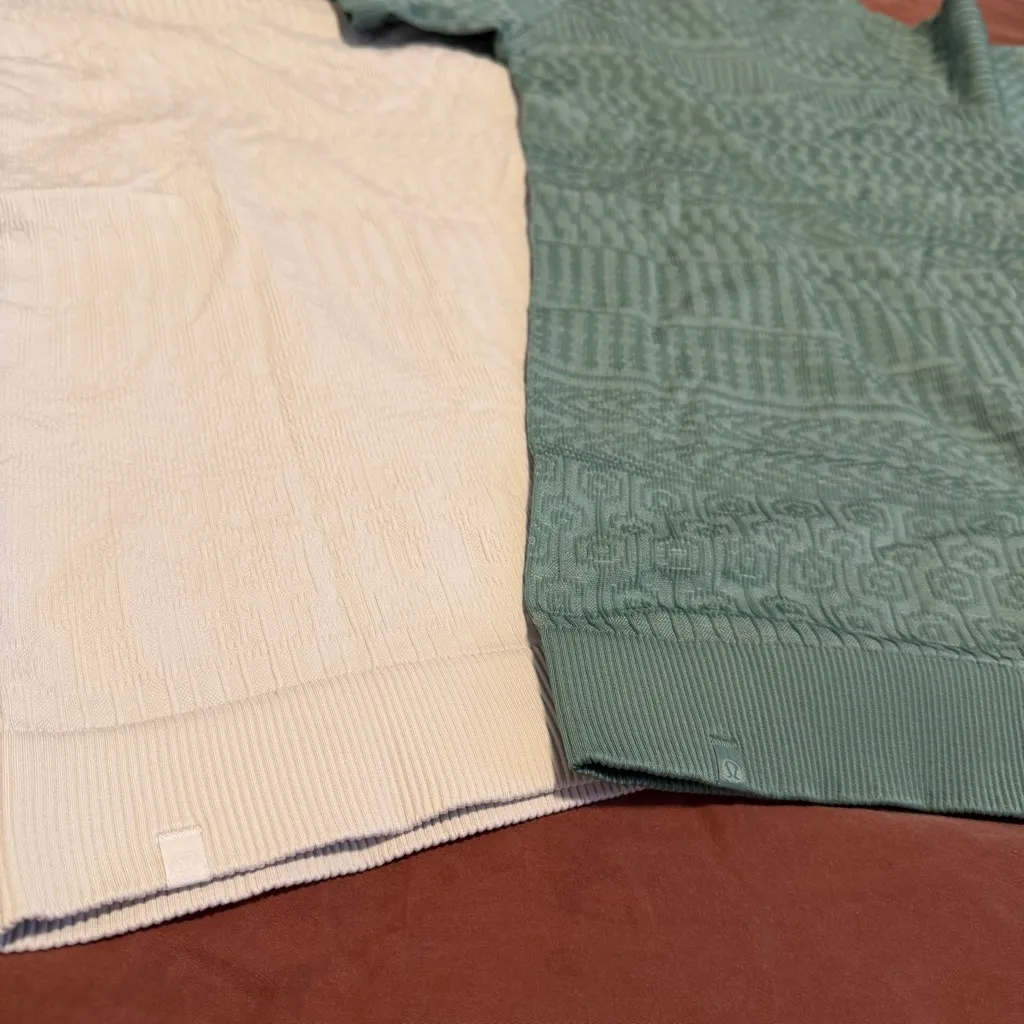 lululemon athletica Teal and white Short Sleeve Tees - Image 2