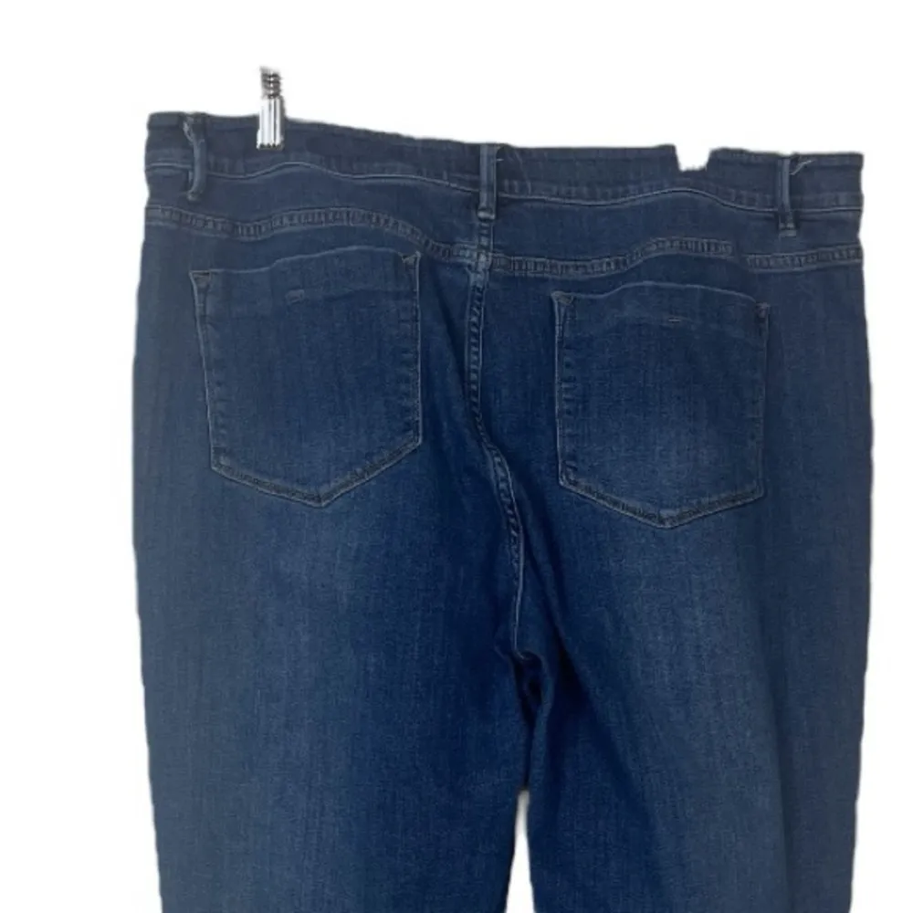 J.Jill Jeans Weekender Straight Leg Ankle Dark Wash Mid Rise Women’s Size 16 Blue - Image 4