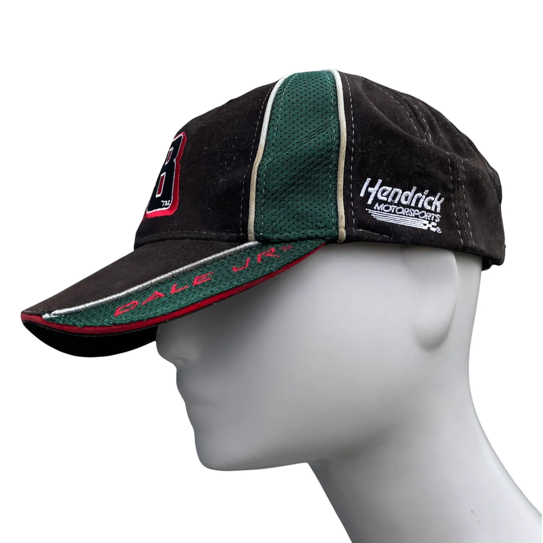 Vintage Nascar #88 Dale Jarrett Black Red Green Adjustable Cap Hat - Image 3