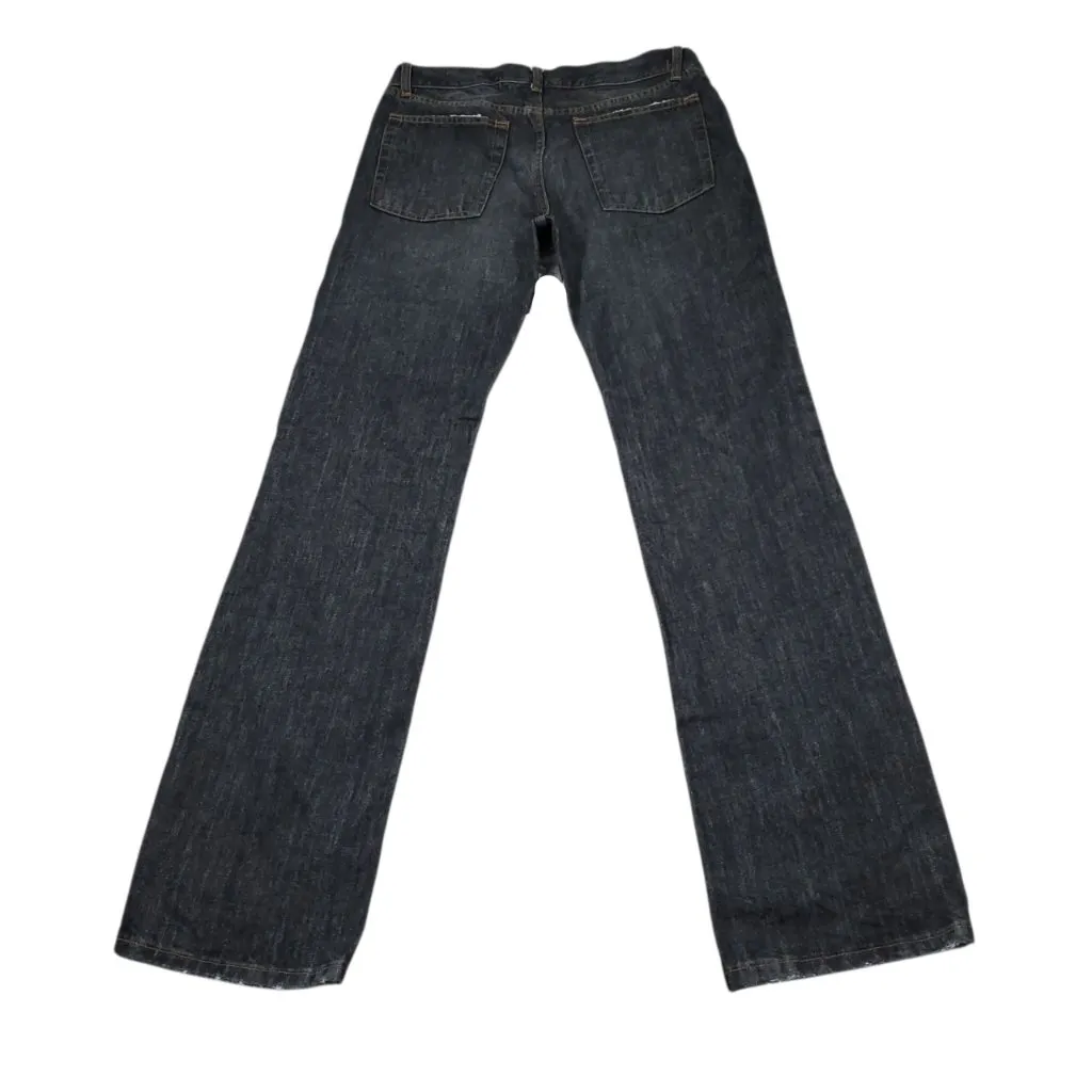 READ Alexander Mcqueen Low Rise Straight Leg Button Fly Jeans Black Faded - Image 2