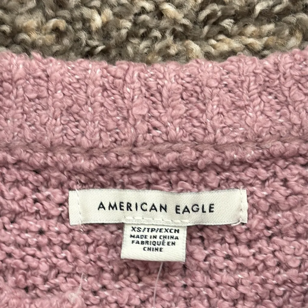 American Eagle Outfitters Mauve Lace-Up Sweater - Image 8