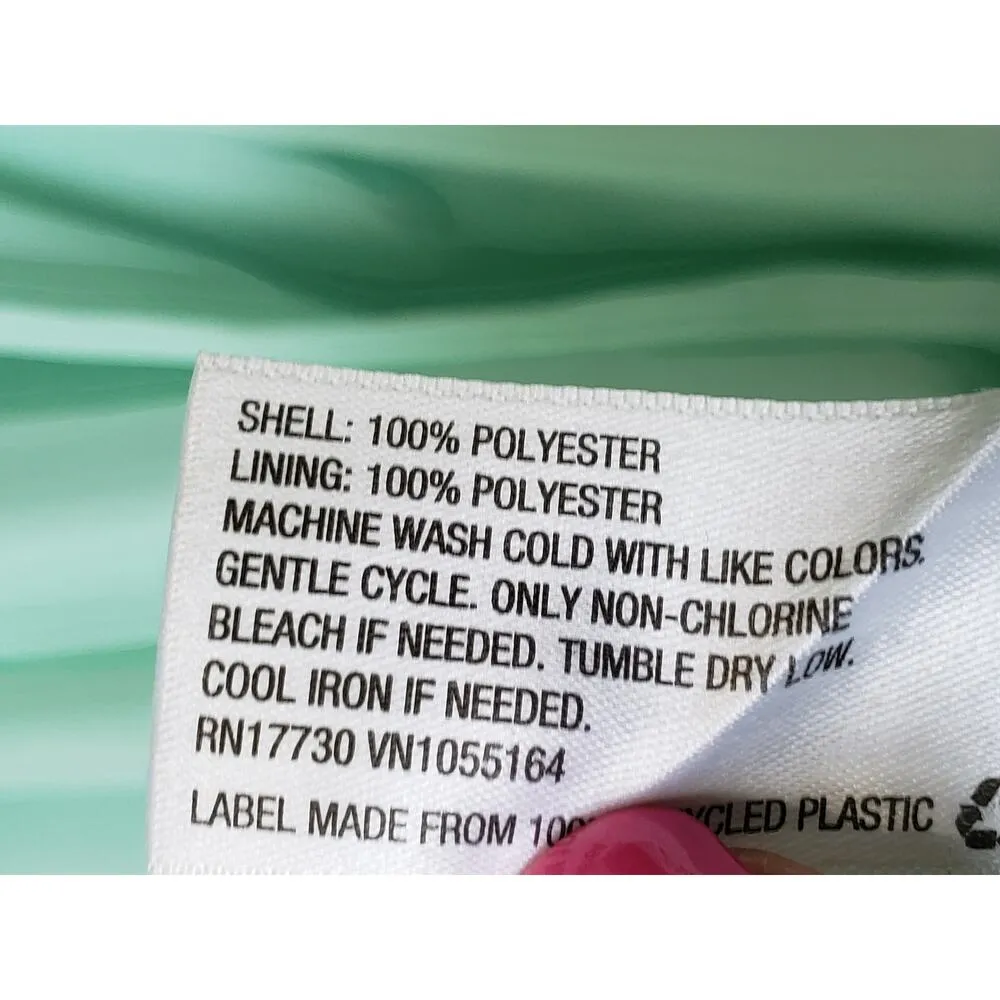 Tevolio Prom Bridesmaid Dress Women 4 Aqua Chiffon Strapless Sweetheart Back Zip Green - Image 8