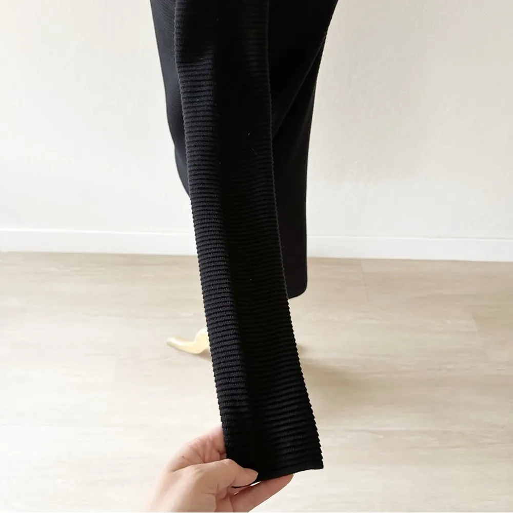 Wilfred Campanule Ribbed Silk Cashmere Blend Sweater Dress Black NWOT XXS - Image 7