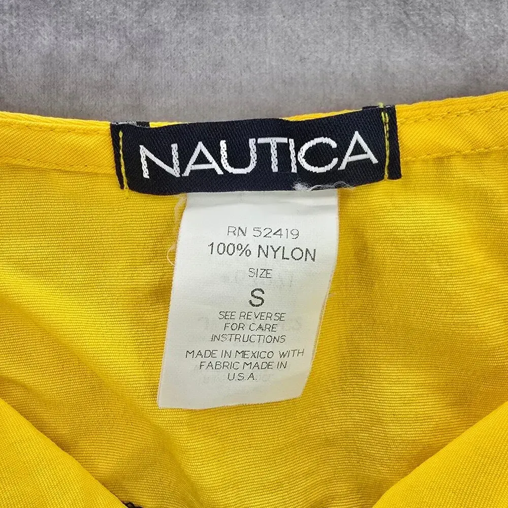 Nautica Blue Yellow Zipper Swimwear Board Shorts Bottoms Pants‎ Small - Image 5