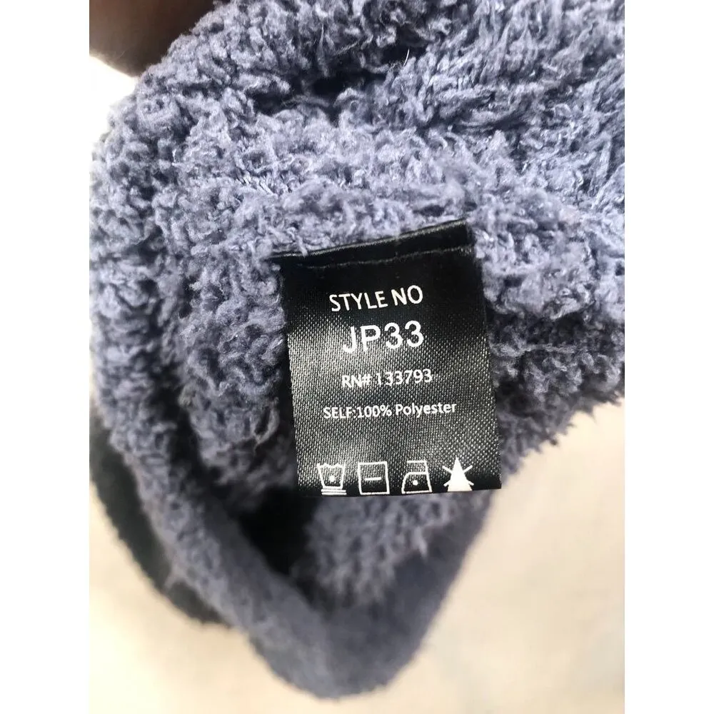 POL Fuzzy Cropped Tank JP33 Crop Top Racerback Shirt Dusty Blue Women's Medium M - Image 5