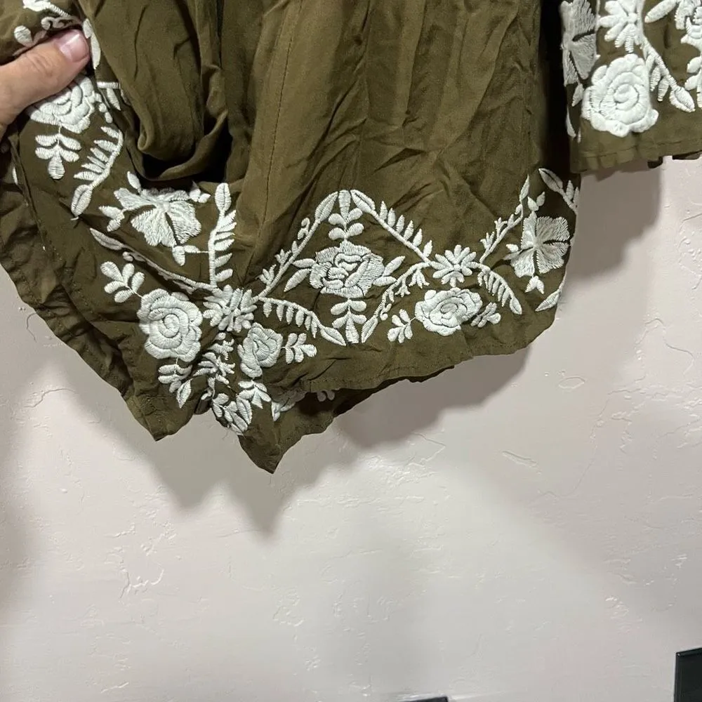 Love Tree Open Shoulder Long Sleeve Romper - Image 4