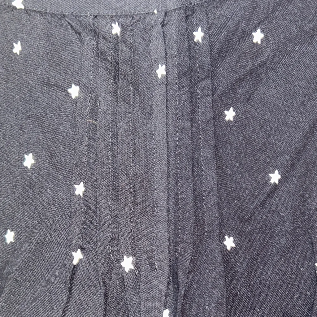 Sonoma Black‎ Tank Top with White Star Pattern Size M - Image 4