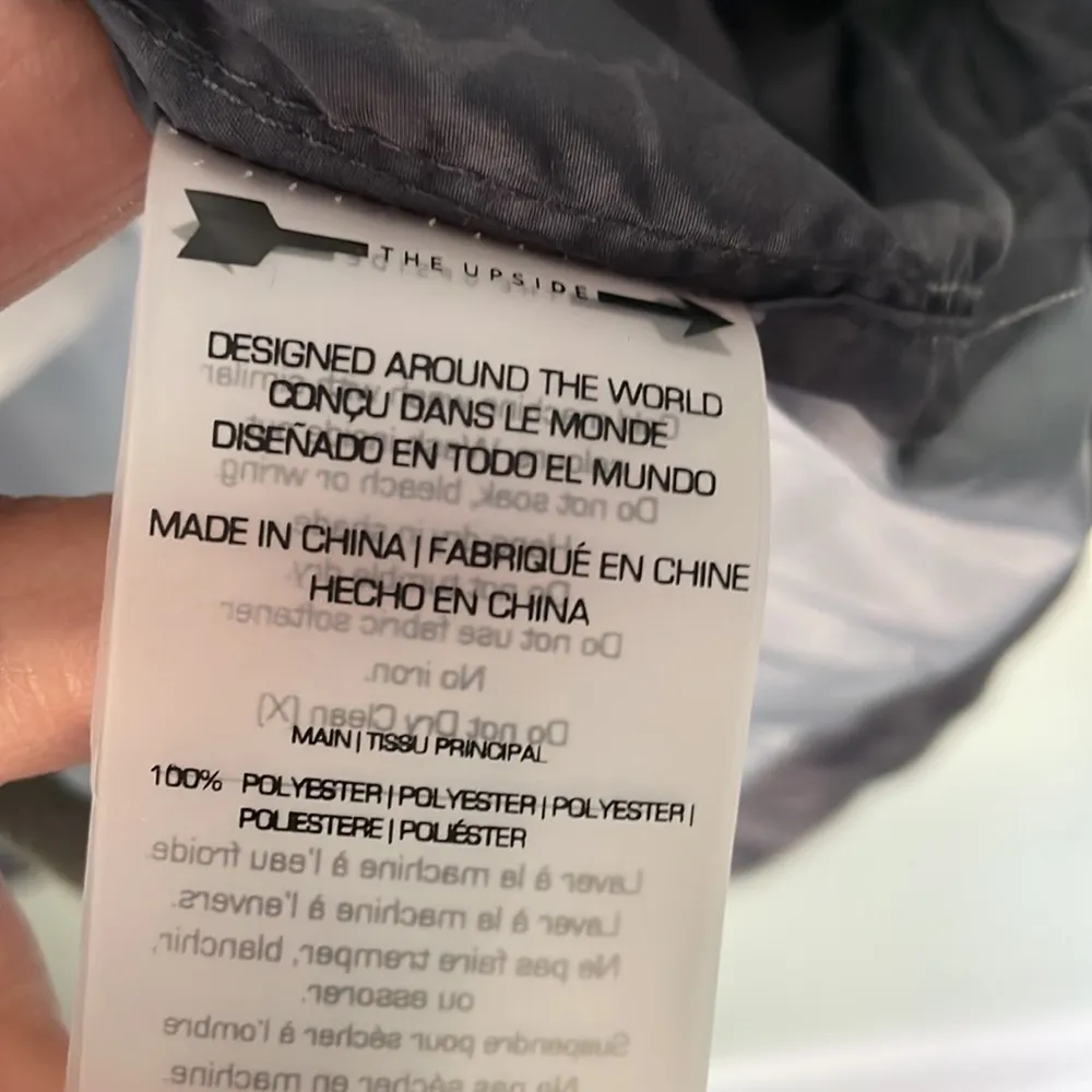 The Upside Snow Leopard windbreaker jacket Gray Size 8 - Image 9