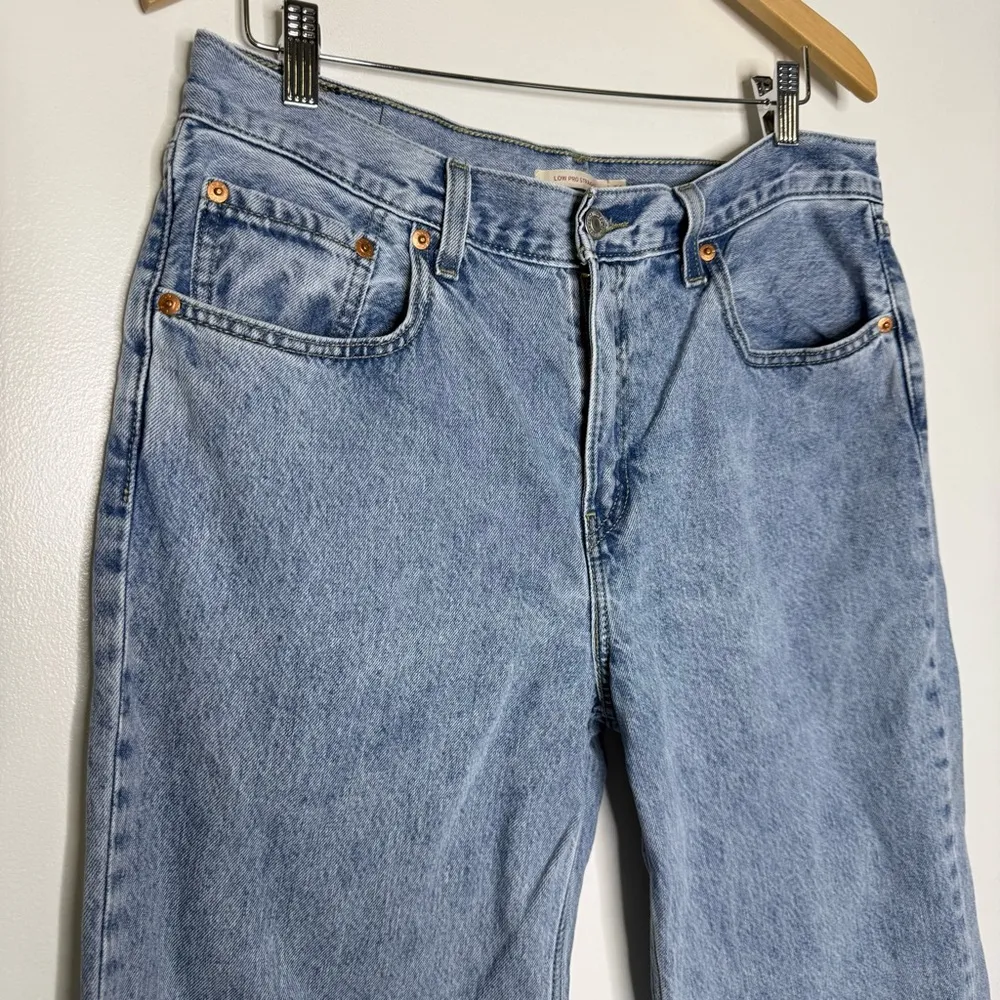 Levi’s Low Pro Straight Leg Women's Blue Jeans Size 31 Cotton - Image 5
