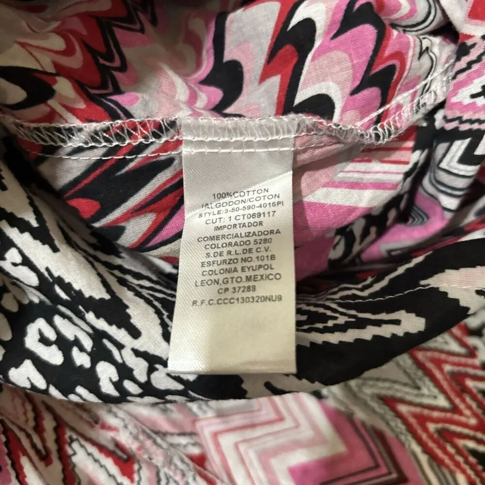 Roper Wear The West Top Womens XL Multicolor Plaid Southwestern Boho Pearl Snap - Image 8