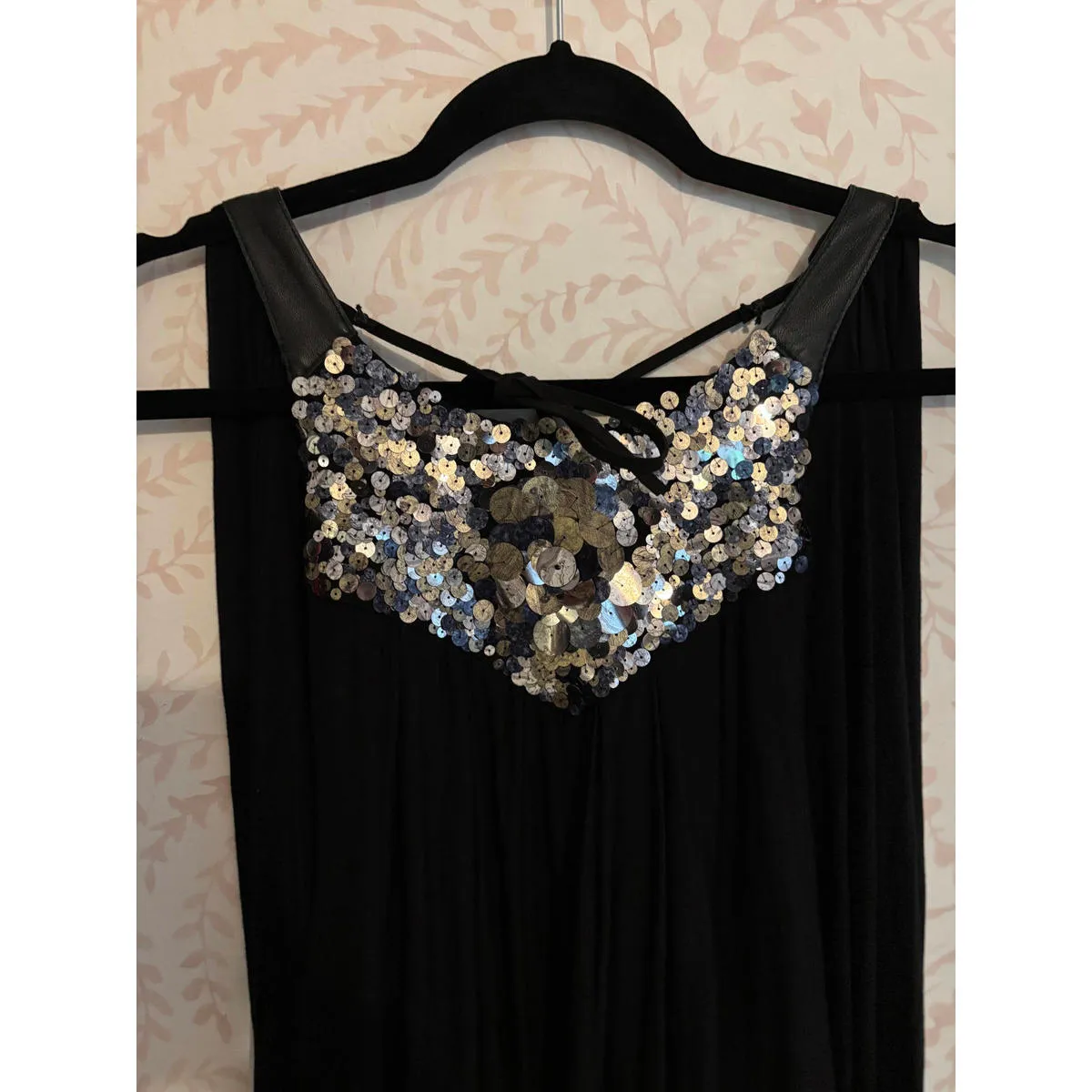Catherine Malandrino Black Women's Party Dress with Sequin - Image 3
