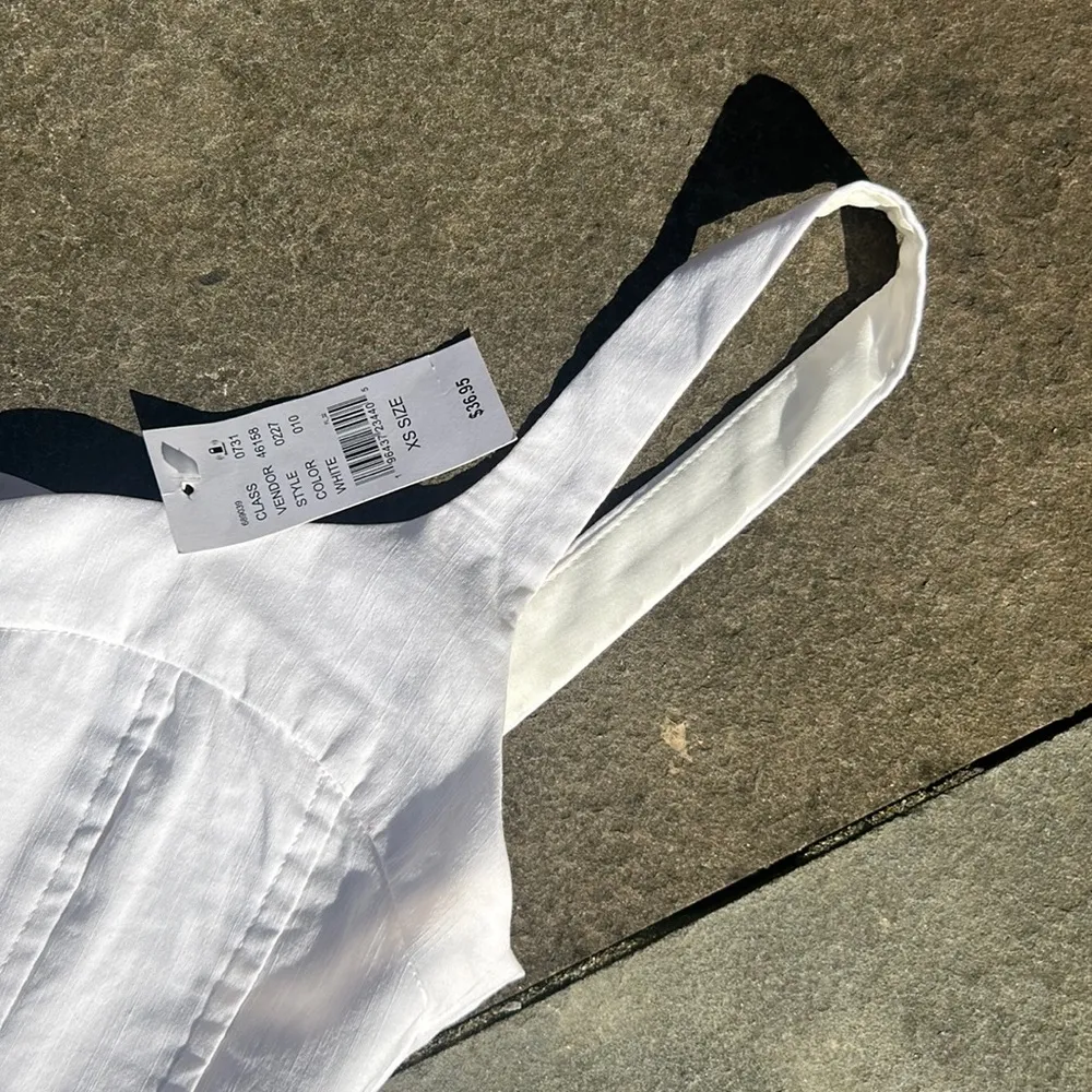 NWT LA Hearts Tie Up Linen Corset Top - Image 3