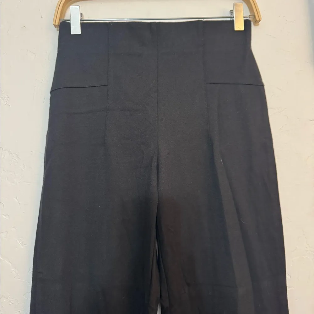 INC INTERNATIONAL CONCEPTS BLACK SLACKS NICE PANTS HIGH WAIST WIDE LEG SZ 4 EUC - Image 2
